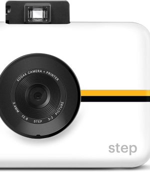 Step Camera Instant Camera with 10MP Image Sensor, ZINK Zero Ink Technology, Classic Viewfinder, Selfie Mode, Auto Timer, Built-in Flash & 6 Picture Modes | White.