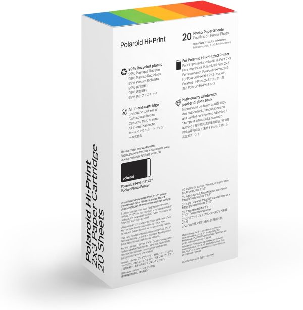 Hi-Print Paper - 2x3 Photo Paper Cardridge - 20 Photos (6355) - Image 3